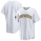 Milwaukee Brewers Blank White Puhics 2022 All-Star Cool Base Stitched Jersey