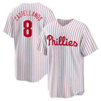 Philadelphia Phillies #8 Nick Castellanos White Puhics Replica Player Jersey