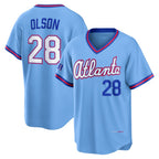 Atlanta Braves #28 Matt Olson Powder Blue Puhics 2026 City Connect Stadium Jersey