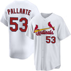 St. Louis Cardinals #53 Andre Pallante White Puhics 2Home Limited Stitched Jersey