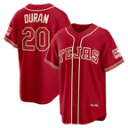 Texas Rangers #20 Ezequiel Duran Red Puhics 2026 City Connect Stadium Jersey