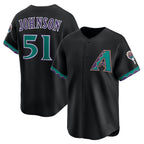 Arizona Diamondbacks #51 Randy Johnson Black Puhics Throwback Cooperstown Collection Limited Jersey