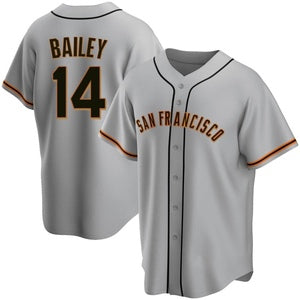 San Francisco Giants #14 Patrick Bailey Gray Puhics Cool Base Stitched Jersey