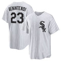 Chicago White Sox #23 Andrew Benintendi White-Black Puhics Home Official Player Jersey