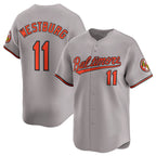 Baltimore Orioles #11 Jordan Westburg Gray Puhics 2025 Limited Cool Base Stitched Jersey