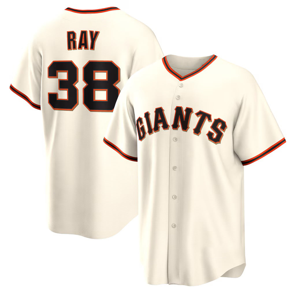 San Francisco Giants #38 Robbie Ray Cream Puhics Home Replica Jersey