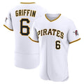 Pittsburgh Pirates #6 Konnor Griffin White Puhics Home Authentic Jersey
