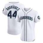 Seattle Mariners #44 Julio Rodr¨ªguez White Puhics Home Elite Jersey