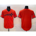 Houston Astros Blank Orange Puhics 2025 City Connect With Texas Patch Limited Stitched Jersey