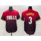 Philadelphia Phillies #3 Bryce Harper Red Puhics 2024 City Cool Base Jersey