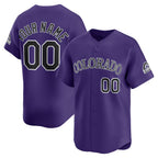 Custom Colorado Rockies Purple Puhics Alternate Limited Jersey
