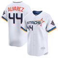 Houston Astros #44 Yordan Alvarez White Puhics 2025 City Connect Limited Player Jersey
