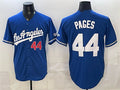 Los Angeles Dodgers #44 Andy Pages Royal Puhics Alternate Stadium Stitched Jersey