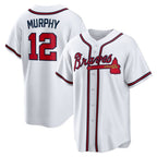 Atlanta Braves #12 Sean Murphy White Puhics Replica Player Jersey