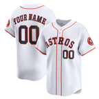 Custom Houston Astros White Puhics Home Limited Jersey