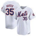 New York Mets #35 Adrian Houser White Puhics 2024 Home Limited Stitched Jersey