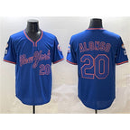New York Mets #20 Pete Alonso Royal Puhics 2025 Spring Training Stitched Jersey