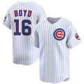 Chicago Cubs #16 Matthew Boyd White Puhics Home Limited Stitched Jersey