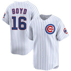 Chicago Cubs #16 Matthew Boyd White Puhics Home Limited Stitched Jersey
