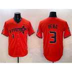 Houston Astros #3 Jeremy Pena Orange Puhics 2025 City Connect With Texas Patch Limited Stitched Jersey