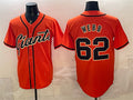 San Francisco Giants #62 Logan Webb Orange Puhics Cool Base Stitched Jersey