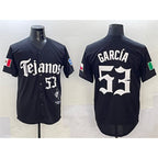 Texas Rangers #53 Adolis Garc¨ªa Black Puhics Mexico 2025 Vapor Premier Limited Stitched Jersey