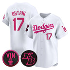 Los Angeles Dodgers #17 Shohei Ohtani White Puhics 2026 Mother¡¯s Day Vapor Premier Limited Stitched Jersey