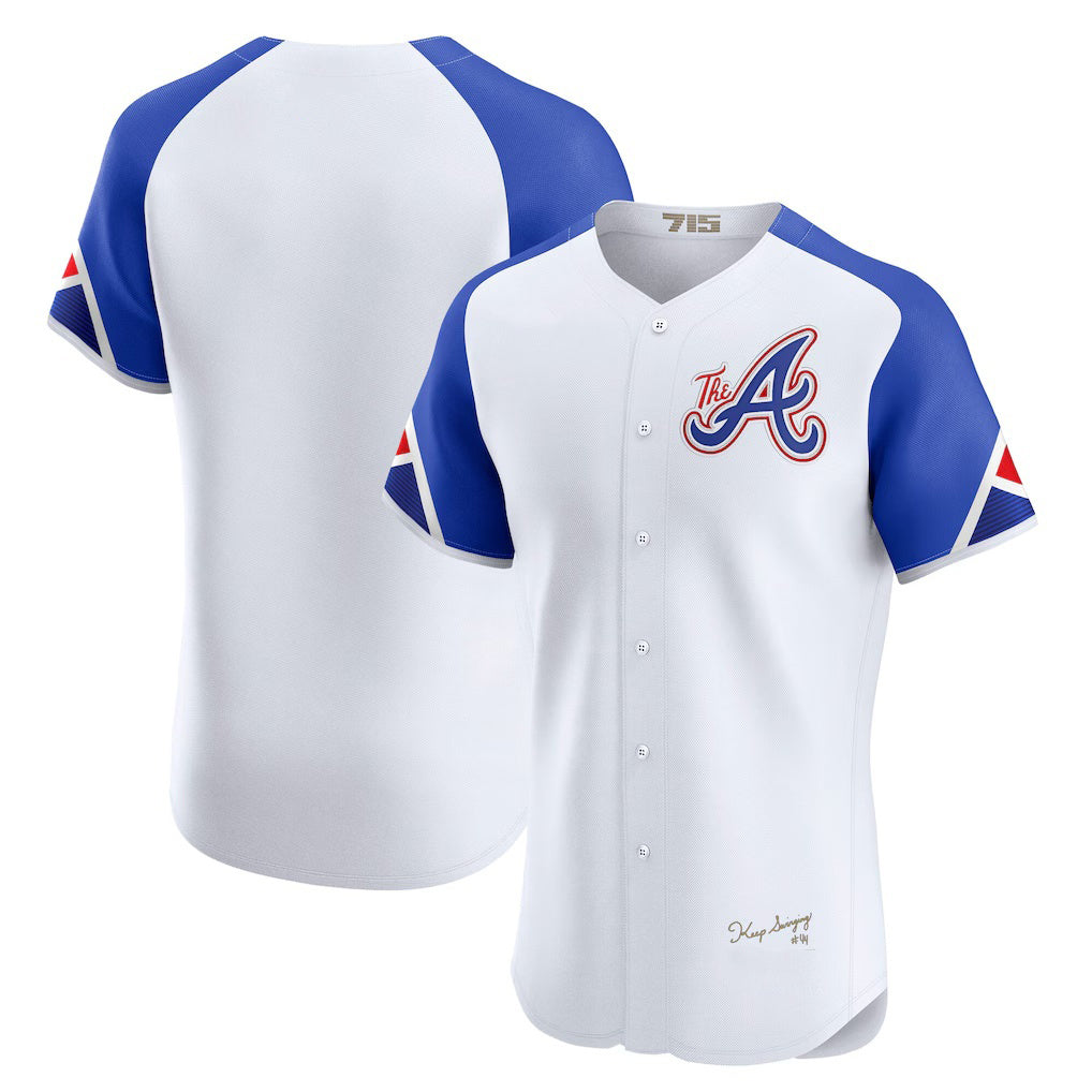 Atlanta Braves White Puhics City Connect Elite Jersey