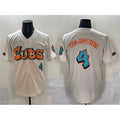 Chicago Cubs #4 Pete Crow-Armstrong Cream Puhics 'Graffiti North Side Edition' Vapor Premier Limited Stitched Jersey