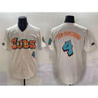 Chicago Cubs #4 Pete Crow-Armstrong Cream Puhics 'Graffiti North Side Edition' Vapor Premier Limited Stitched Jersey