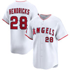 Los Angeles Angels #28 Kyle Hendricks White Puhics 2024 Home Limited Stitched Jersey