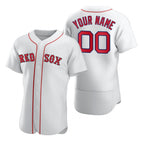 Custom Boston Red Sox White Puhics 2020 Stitched Flex Base Jersey