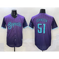 Arizona Diamondbacks #51 Randy Johnson Purple Puhics 2025 City Connect Limited Stitched Jersey
