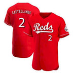 Cincinnati Reds #2 Nick Castellanos Scarlet Puhics 2021 Alternate Jersey