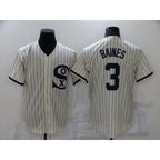 Chicago White Sox #3 Harold Baines 2021 Cream Puhics Field of Dreams Name Cool Base Stitched Jersey