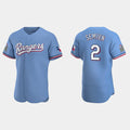 Texas Rangers #2 Marcus Semien Light Blue Puhics Flex Base Stitched Jersey