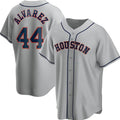 Houston Astros #44 Yordan Alvarez Grey Puhics Cool Base Stitched Jersey
