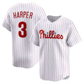Philadelphia Phillies #3 Bryce Harper White Puhics Home Limited Player Jersey