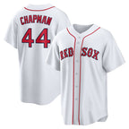 Boston Red Sox #44 Aroldis Chapman White Puhics Home Replica Jersey