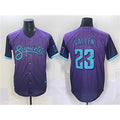 Arizona Diamondbacks #23 Zac Gallen Purple Puhics 2025 City Connect Limited Stitched Jersey