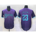Arizona Diamondbacks #23 Zac Gallen Purple Puhics 2025 City Connect Limited Stitched Jersey
