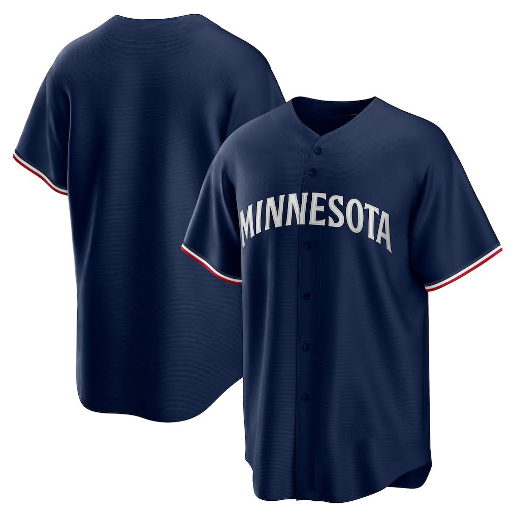 Minnesota Twins Navy Puhics Alternate Replica Team Logo Jersey