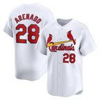 St. Louis Cardinals #28 Nolan Arenado White Puhics Home Limited Player Jersey