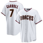 Arizona Diamondbacks #7 Corbin Carroll White Puhics Cool Base Stitched Jersey 2