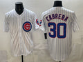 Chicago Cubs #30 Edward Cabrera White Puhics 2026 Cool Base Stitched Jersey