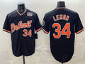Detroit Tigers #34 Chet Lemon Black Puhics 2026 Alternate USA 250' Patch Vapor Premier Limited Stitched Jersey