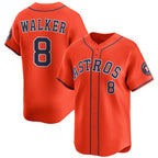 Houston Astros #8 Christian Walker Orange Puhics 2025 Alternate Limited Stitched Jersey