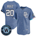 Washington Nationals #20 Keibert Ruiz Blue Puhics 2025 City Connect Limited Stitched Jersey
