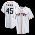 Houston Astros #45 Tatsuya Imai White Puhics Home Replica Jersey