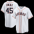 Houston Astros #45 Tatsuya Imai White Puhics Home Replica Jersey